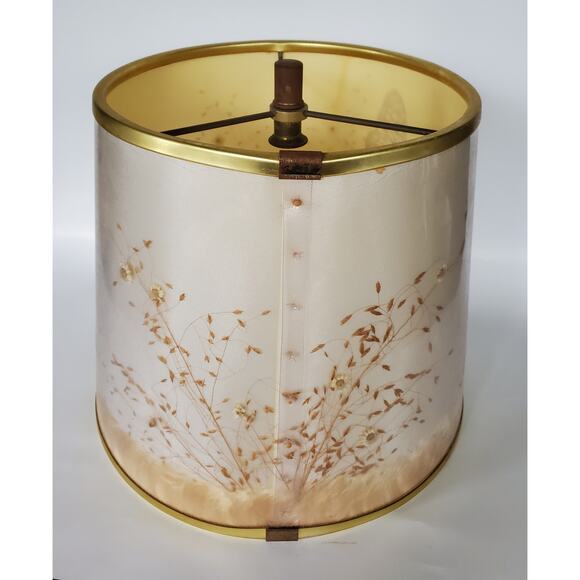 Vintage Van Briggle Blue Lamp with Wildflowers Butterflies Lampshade w/ Stamp - Picture 8 of 16